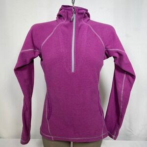 Rab Purple Polartec Fleece Quarter Zip Orbit Hoodie Jacket Women's SMALL